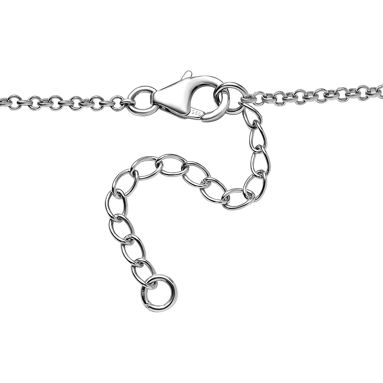 African Amethyst Station Necklace 18 Inches in Platinum Over Sterling Silver 5.80 ctw