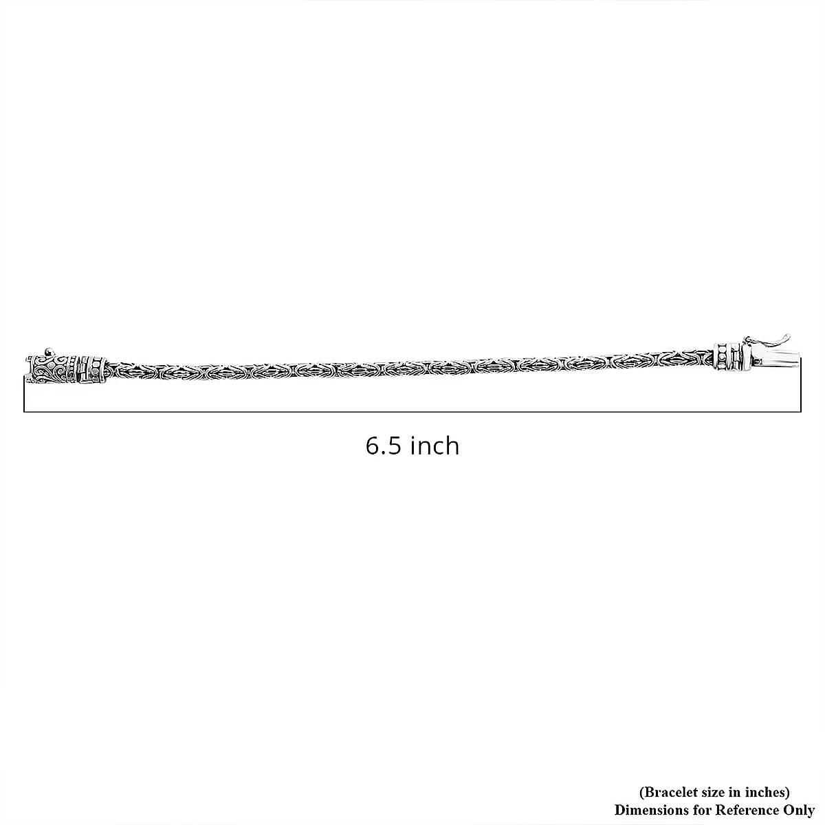 Bali Legacy Sterling Silver Oval Shape Borobudur Bracelet (6.50 In) (14.22 g) image number 5