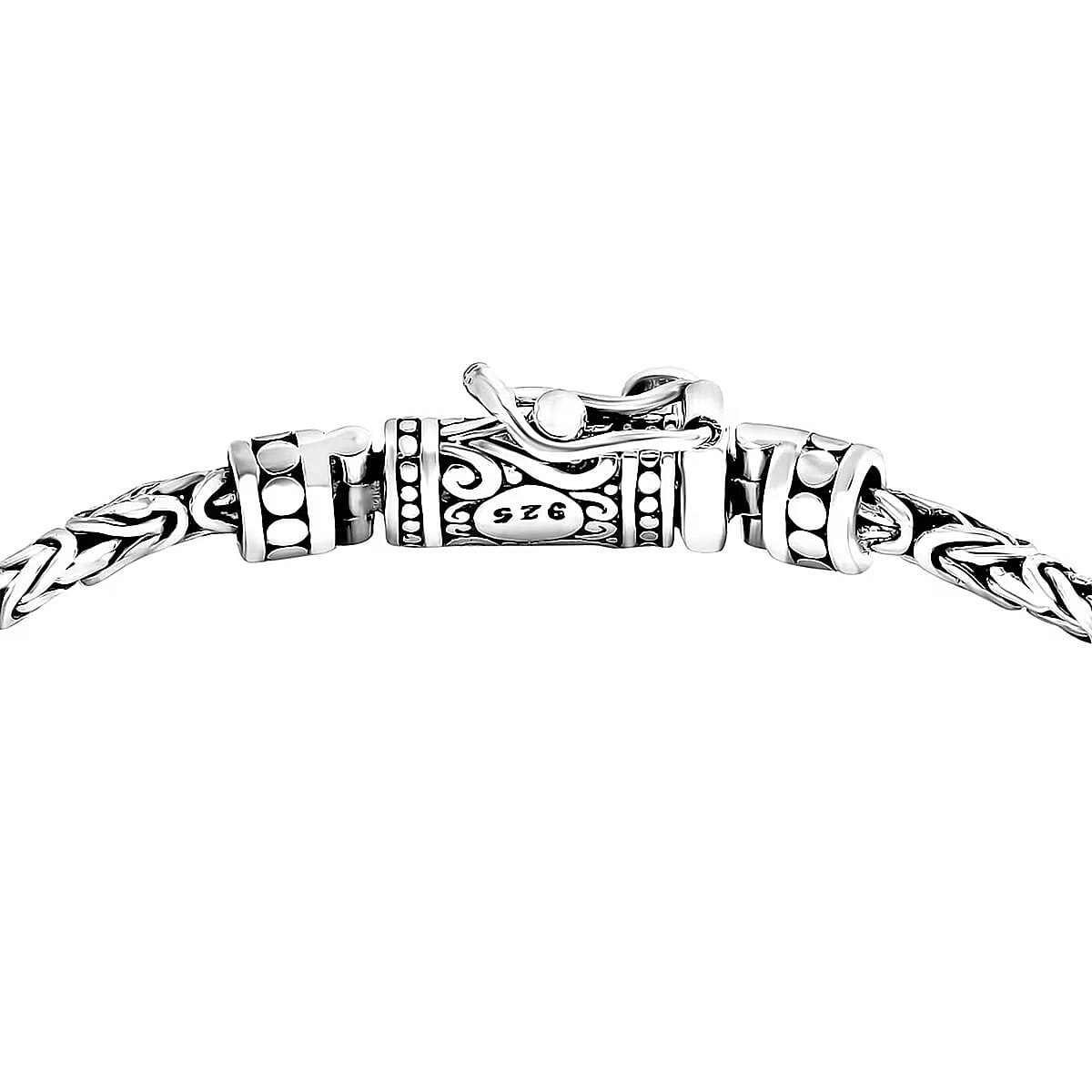 Bali Legacy Sterling Silver Oval Shape Borobudur Bracelet (6.50 In) (14.22 g) image number 6