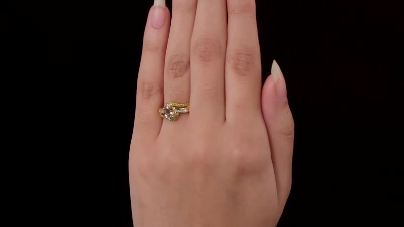 AAA Turkizite, Yellow and White Diamond Ring in Vermeil Yellow Gold Over Sterling Silver (Size 10.0) 1.10 ctw