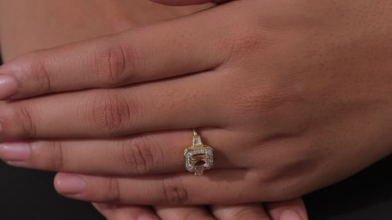 AAA Turkizite, White Zircon Halo Ring in Vermeil YG Over Sterling Silver (Size 10.0) 1.15 ctw
