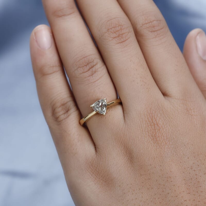 AAA Turkizite Solitaire Ring in Vermeil Yellow Gold Over Sterling Silver (Size 10.0) 1.15 ctw