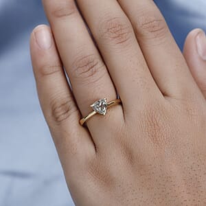 AAA Turkizite Solitaire Ring in Vermeil Yellow Gold Over Sterling Silver (Size 7.0) 1.15 ctw