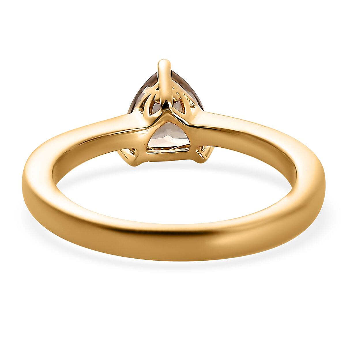 AAA Turkizite Solitaire Ring in Vermeil Yellow Gold Over Sterling Silver (Size 7.0) 1.15 ctw image number 4