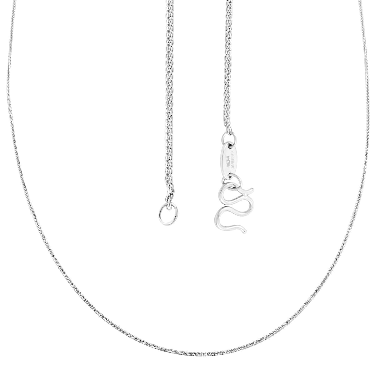 999 Platinum 0.70mm Singapore Chain Necklace 16.5 Inches 2.50 Grams image number 3