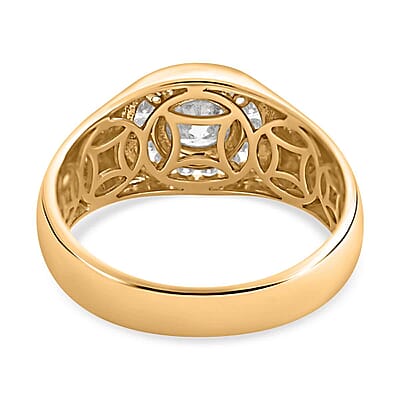 Modani 14K Yellow Gold Diamond Men's Ring (Size 10.0) 6.70 Grams 1.10 ctw