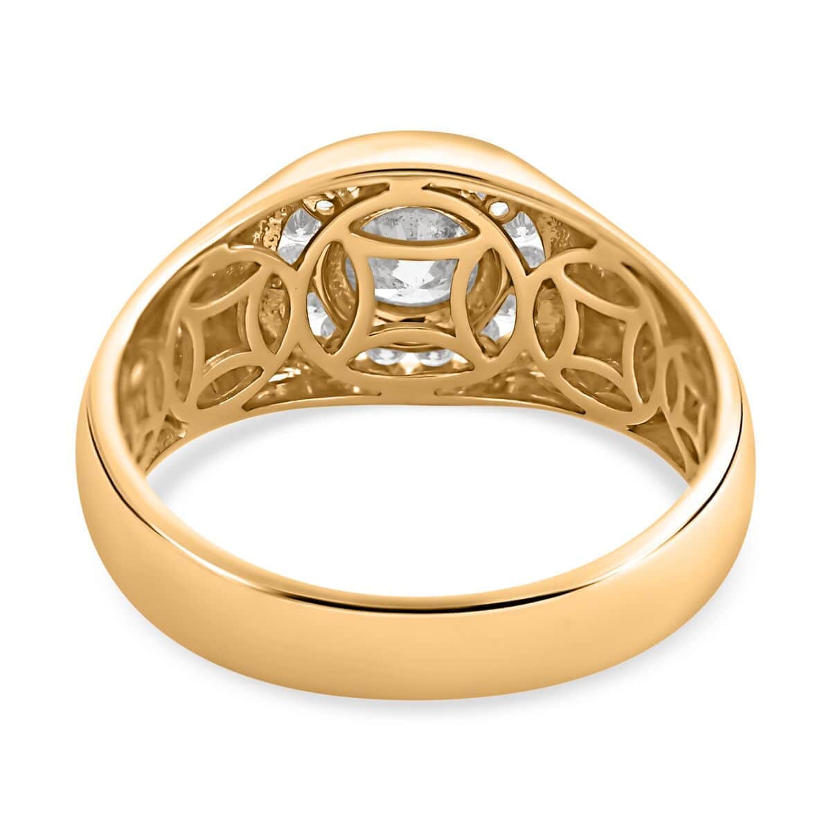 Modani 14K Yellow Gold Diamond Men's Ring (Size 10.0) 6.70 Grams 1.10 ctw image number 4