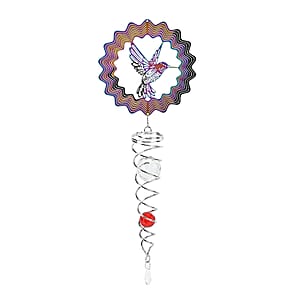 Stainless Steel Magic Kinetic Sculpture Hummingbird Wind Spinner