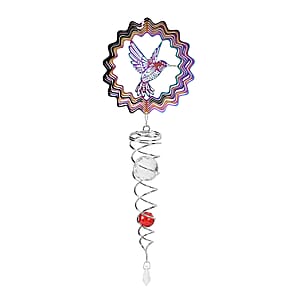 Stainless Steel Magic Kinetic Sculpture Hummingbird Wind Spinner