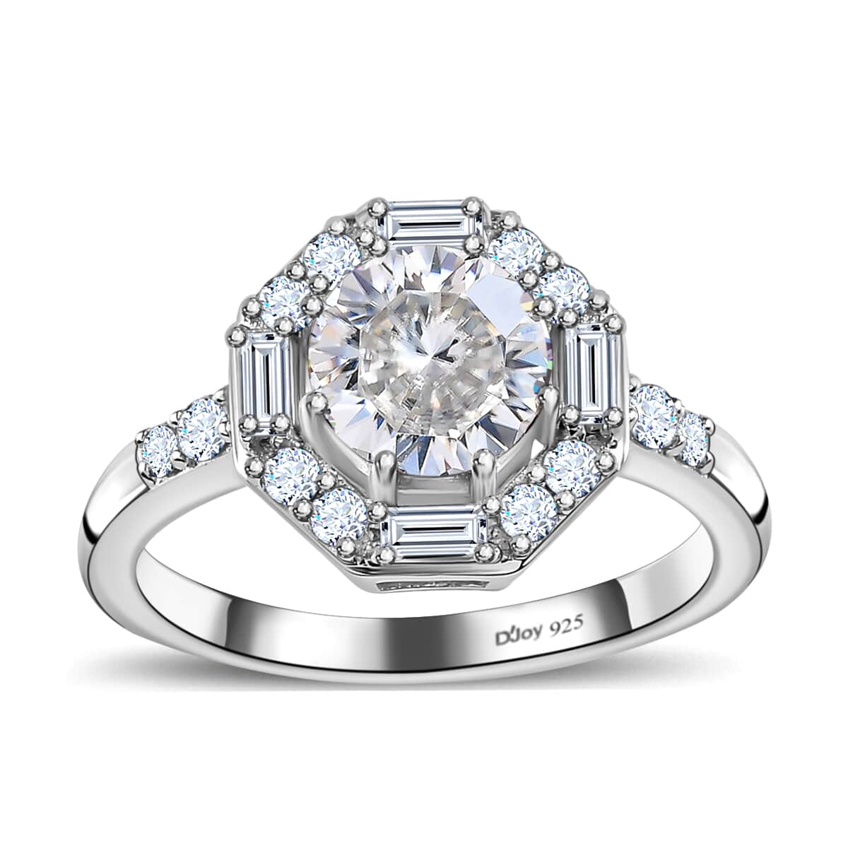 Shield Cut Moissanite Ring in Platinum Over Sterling Silver (Size 10.0) 1.80 ctw image number 0