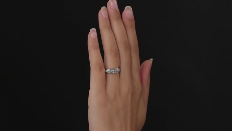 Sterling Silver Spinner Ring (Size 11.0) 4.60 Grams