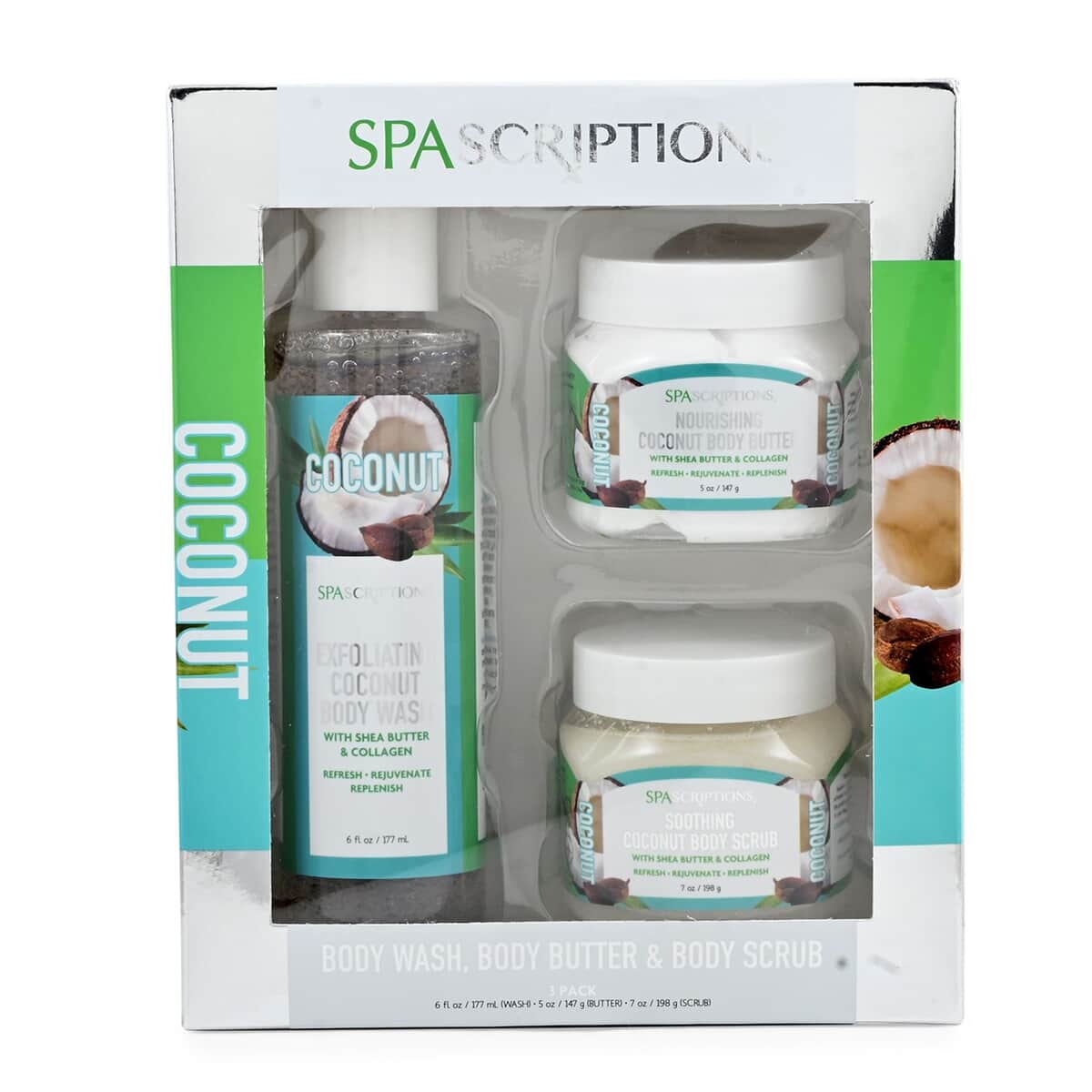 Spascriptions Spathecary Bodycare 3pc Gift Set - Coconut image number 1