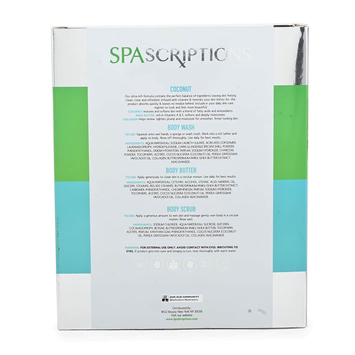 Spascriptions Spathecary Bodycare 3pc Gift Set - Coconut image number 2