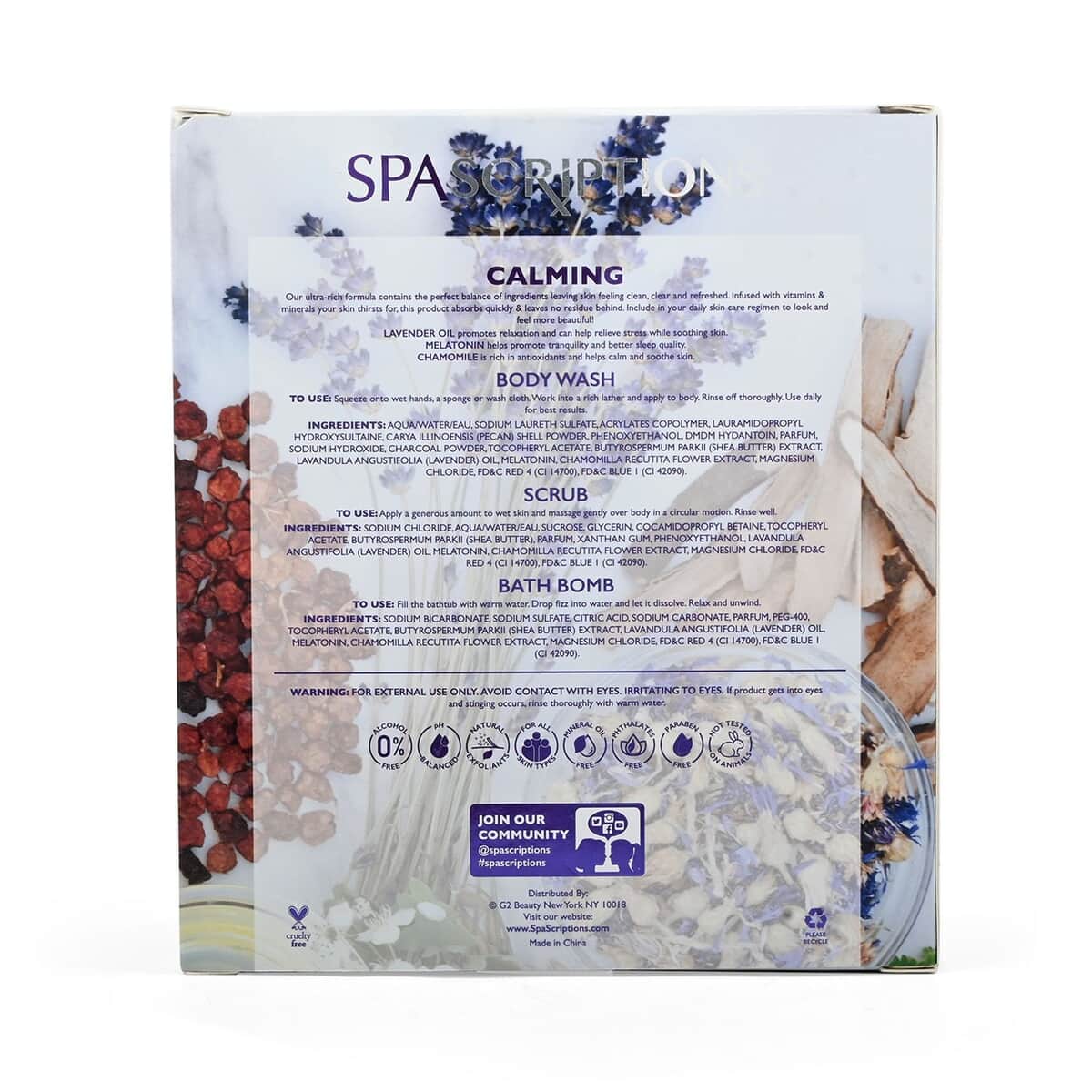 Spascriptions Spathecary Bath Time Essentials Kit - Calming image number 2