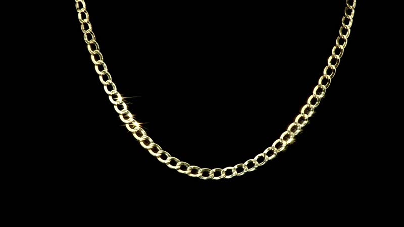 14K Yellow Gold 5.5mm Curb Chain Necklace 18 Inches 8.8 Grams