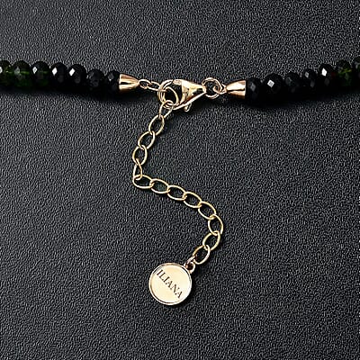 Certified & Appraised Iliana 18K Yellow Gold AAA Multi-Tourmaline Beaded Necklace 18-20 Inches 75.00 ctw
