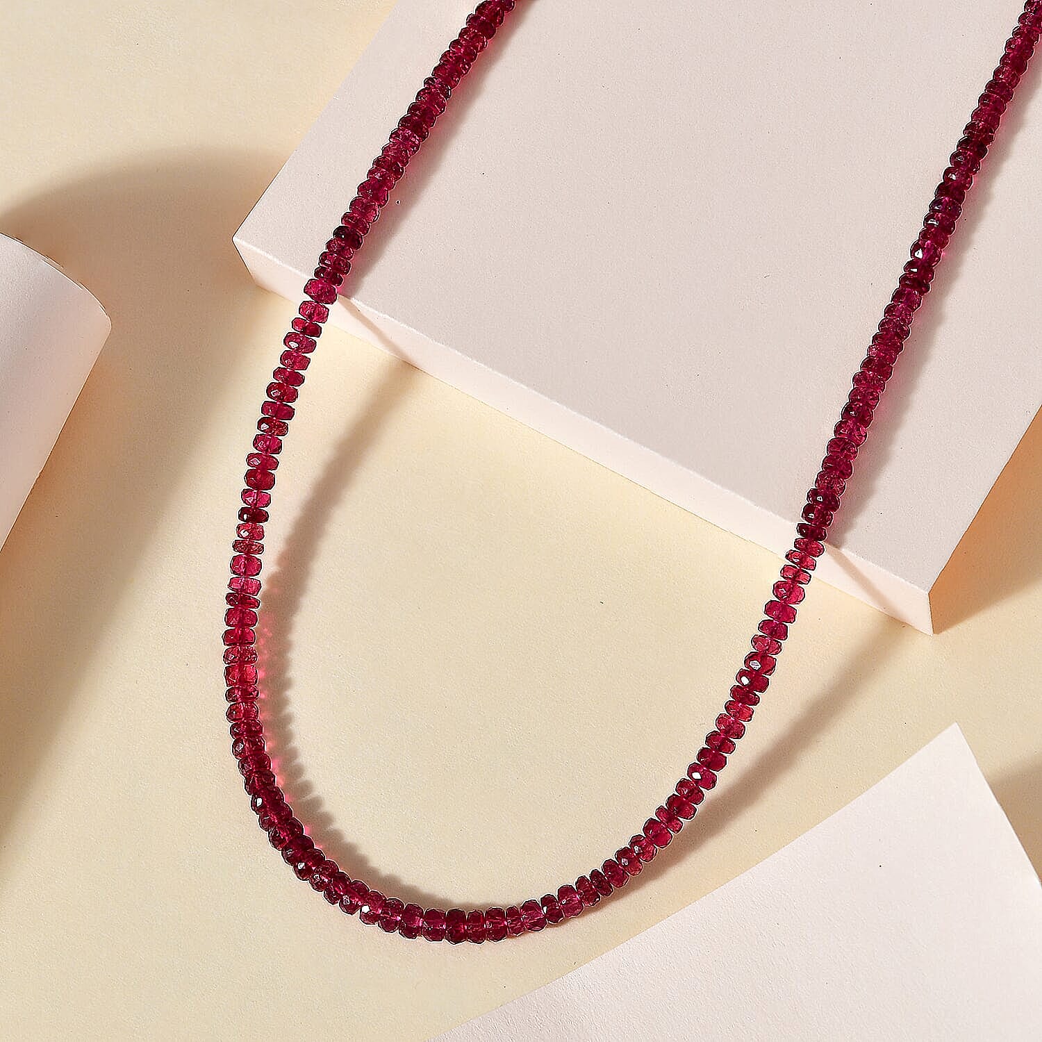 Doorbuster Certified & Appraised Iliana 18K Yellow Gold AAAA Viceroy Spessartine Garnet Beaded Graduation Necklace 18 Inches with 2 Inch Extender 90.00 ctw