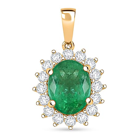 Zambian Emerald / 18K Gold / Standard - Product card gallery slide 1 (10177274151225)