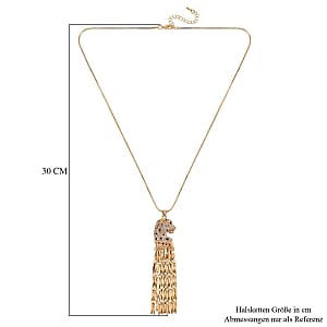 Black Swarovski Crystal and Simulated Diamond Necklace in Goldtone 24 Inches