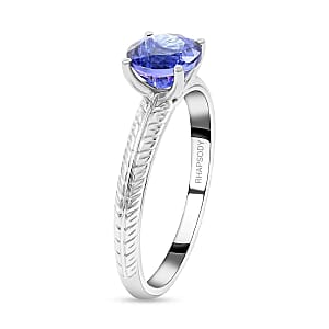 Certified & Appraised Rhapsody 950 Platinum AAAA Tanzanite Solitaire Ring (Size 10.0) 4.65 Grams 1.50 ctw