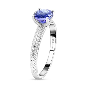 Certified & Appraised Rhapsody 950 Platinum AAAA Tanzanite Solitaire Ring (Size 7.0) 4.65 Grams 1.50 ctw (Del. in 10-15 Days) 