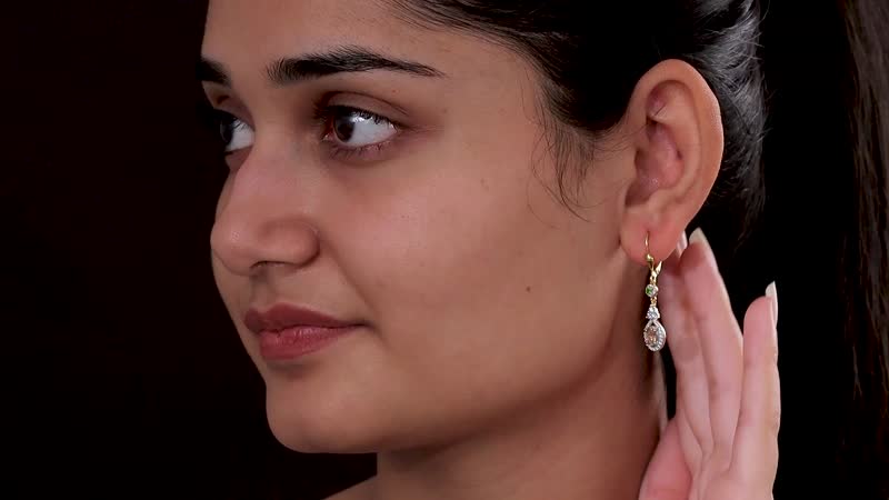 AAA Turkizite and Multi Gemstone Lever Back Earrings in Vermeil Yellow Gold Over Sterling Silver 1.85 ctw