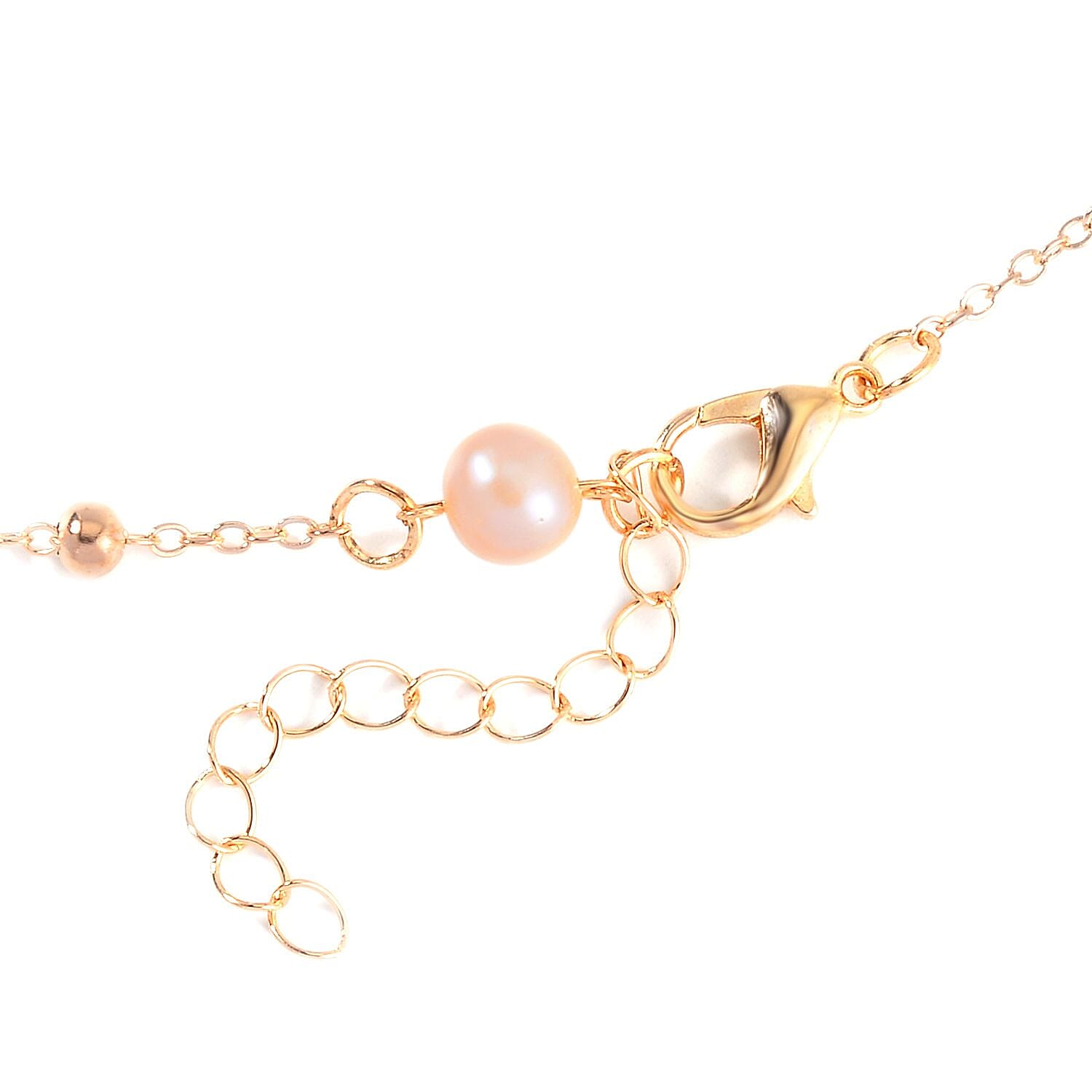Multi Color Freshwater Pearl Necklace 22 Inches in Goldtone