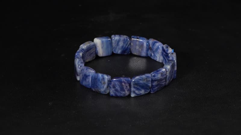Sodalite Block Stretch Bracelet 150.00 ctw