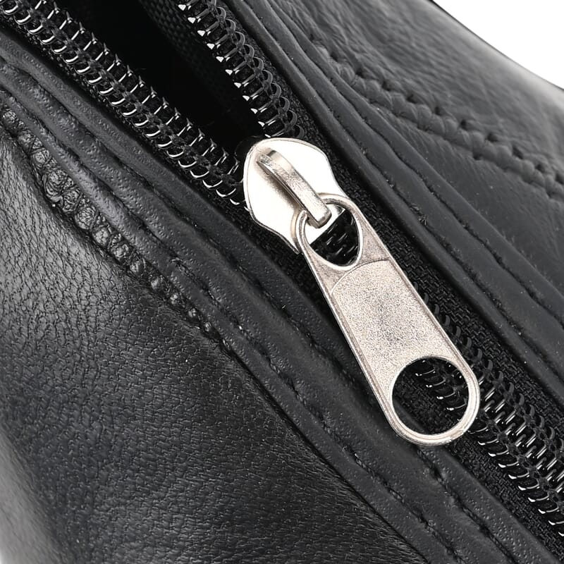 Black Color Patch Work Sheep Leather Crossbody Bag For Women with Adjustable Shoulder Strap and Zipper Closure (12x9.5x4'')