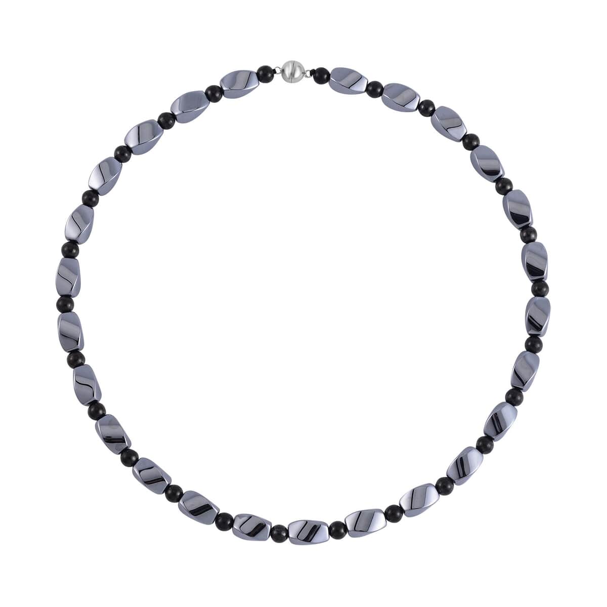 Buy Terahertz and Shungite Necklace 20 Inches in Rhodium Over Sterling ...