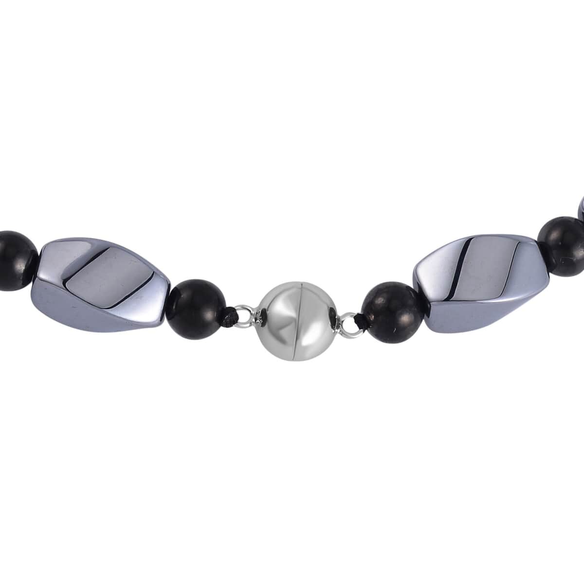 Terahertz and Shungite Necklace 20 Inches in Rhodium Over Sterling Silver 227.50 ctw image number 3