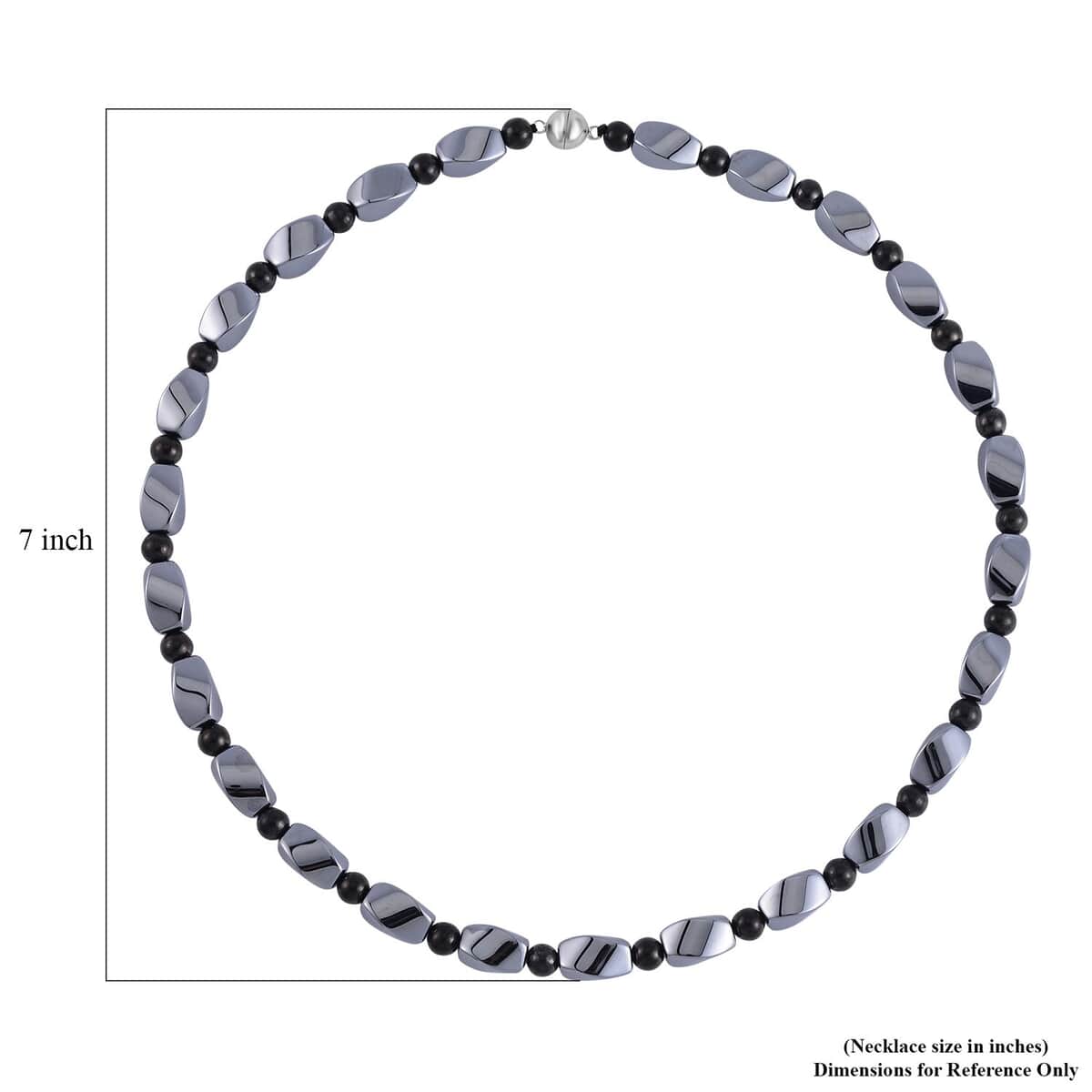 Terahertz and Shungite Necklace 20 Inches in Rhodium Over Sterling Silver 227.50 ctw image number 4