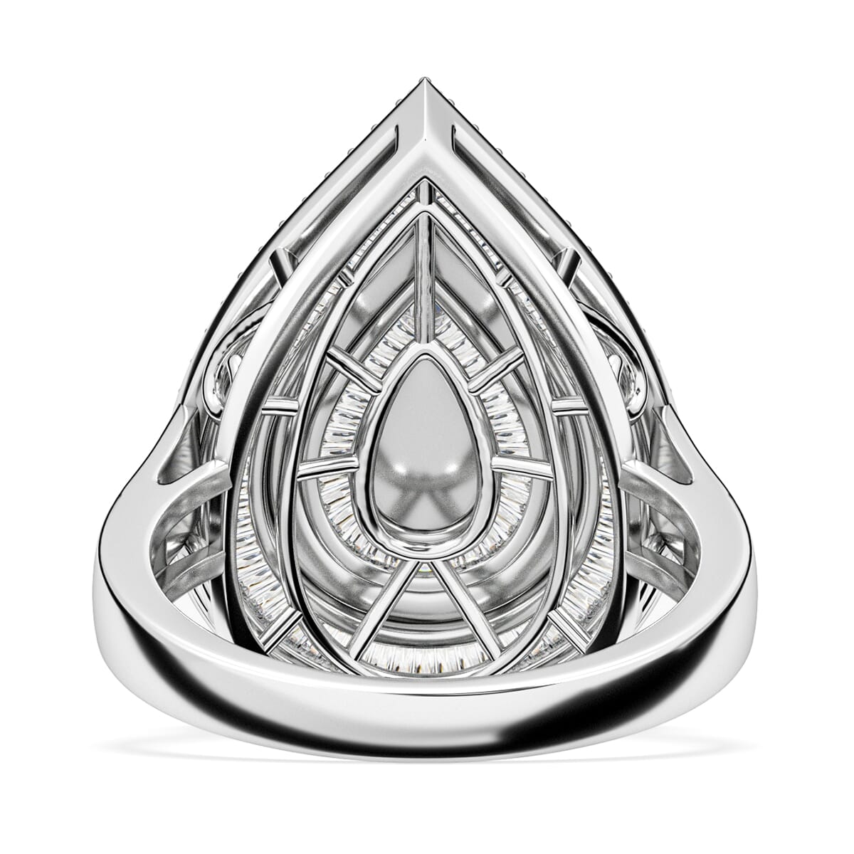 Ankur's Treasure Chest Diamond 1.00 ctw Ring in Platinum Over Sterling Silver (Size 8.0)  image number 2