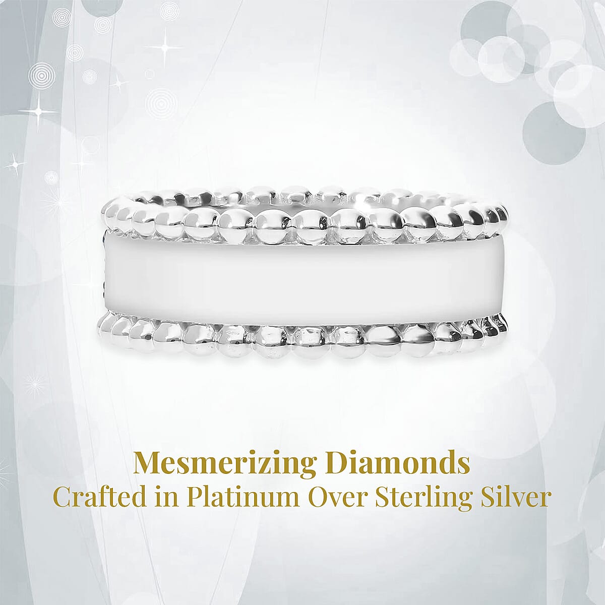 Yellow Diamond 0.50 ctw 3 Row Band Ring in Vermeil YG Over Sterling Silver, Yellow Diamond Jewelry, Birthstone Anniversary Gift For Her (Size 10.00) image number 3