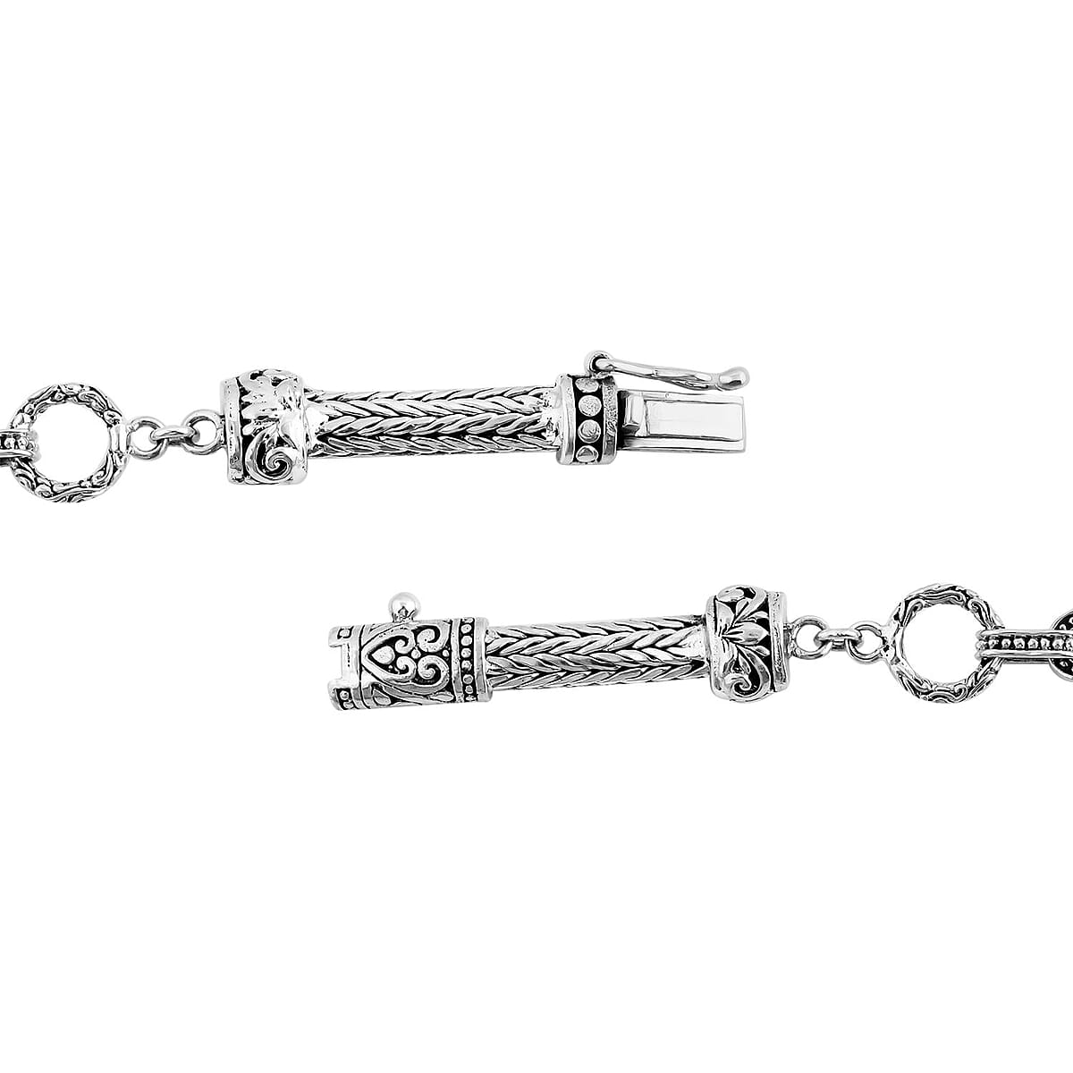 Bali Legacy Sterling Silver Horse Bracelet (8.00 In) 20.65 Grams image number 3