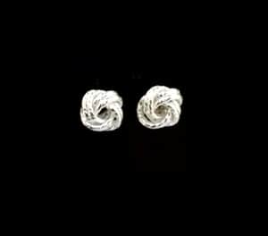 Sterling Silver Knot Earrings 2.20 Grams