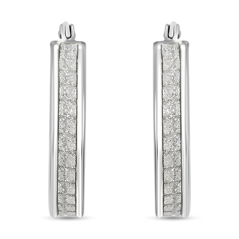 Sterling Silver Hoop Earrings 2.30 Grams