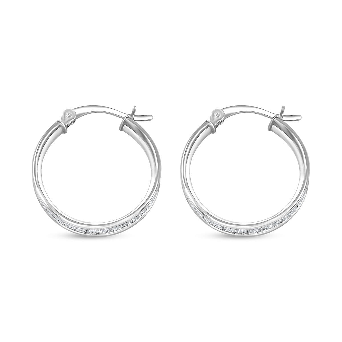Sterling Silver Hoop Earrings 2.30 Grams