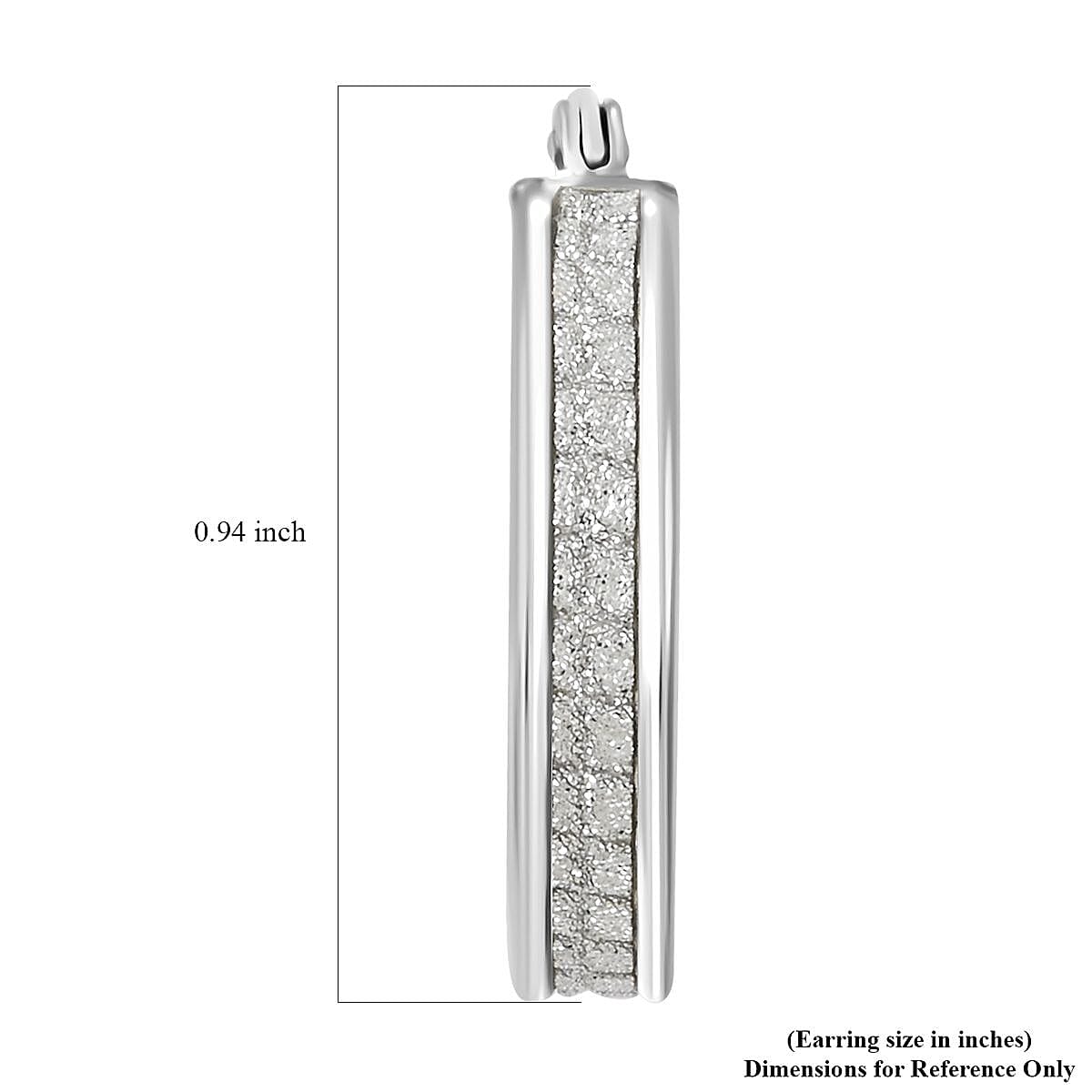 Sterling Silver Hoop Earrings 2.30 Grams