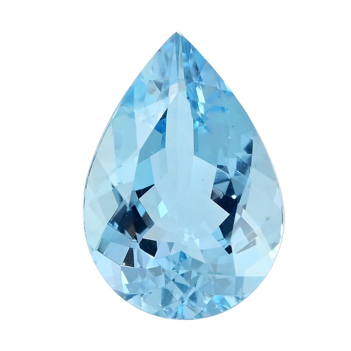 Certified and Appraised AAAA Santa Maria Aquamarine (Pear Free Size) 4.00 ctw image number 0
