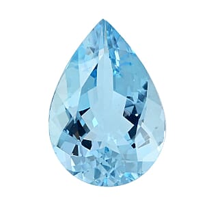 Certified and Appraised AAAA Santa Maria Aquamarine (Pear Free Size) 4.00 ctw