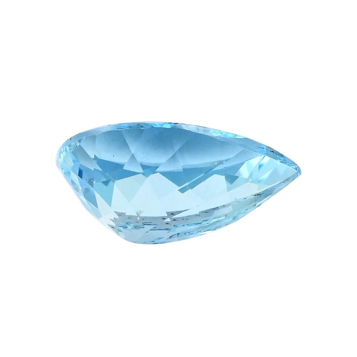 Certified and Appraised AAAA Santa Maria Aquamarine (Pear Free Size) 4.00 ctw image number 2