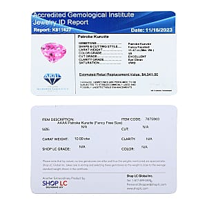 Certified & Appraised AAAA Patroke Kunzite (Fancy Free Size) 10.00 ctw