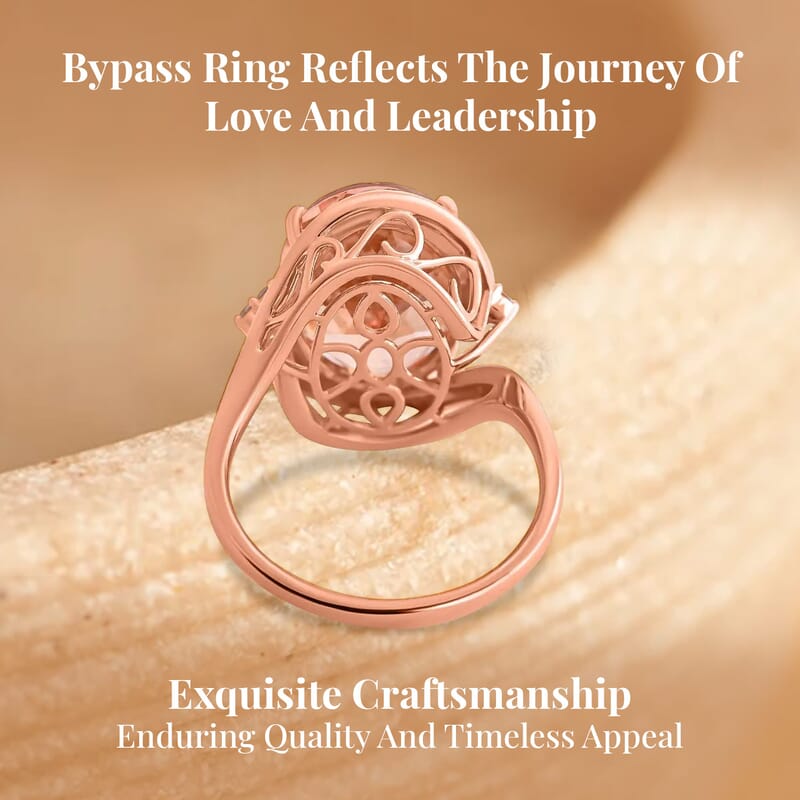 Certified & Appraised Iliana AAA Marropino Morganite and G-H SI Diamond 11.50 ctw Ring in 18K Rose Gold (Size 10.0) 6.65 Grams