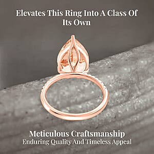 Certified & Appraised Iliana AAA Marropino Morganite and G-H SI Diamond 6.35 ctw Ring in 18K Rose Gold (Size 6.0)