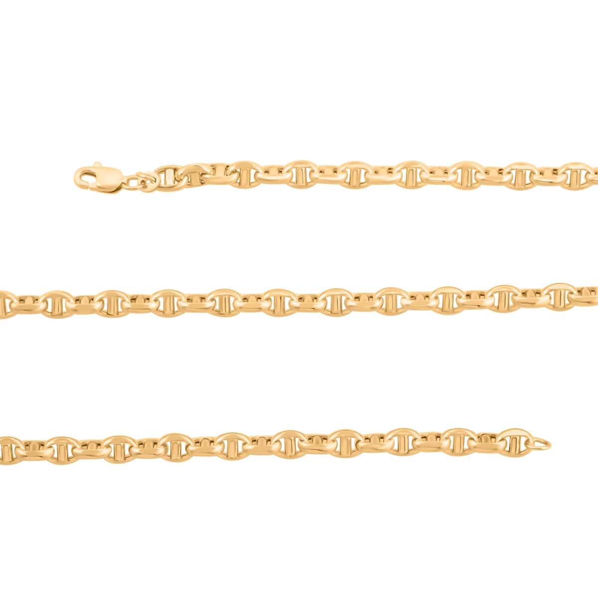14K Yellow Gold Polished 4.15mm Filk Chain Necklace 22 Inches 8.90 Grams image number 2