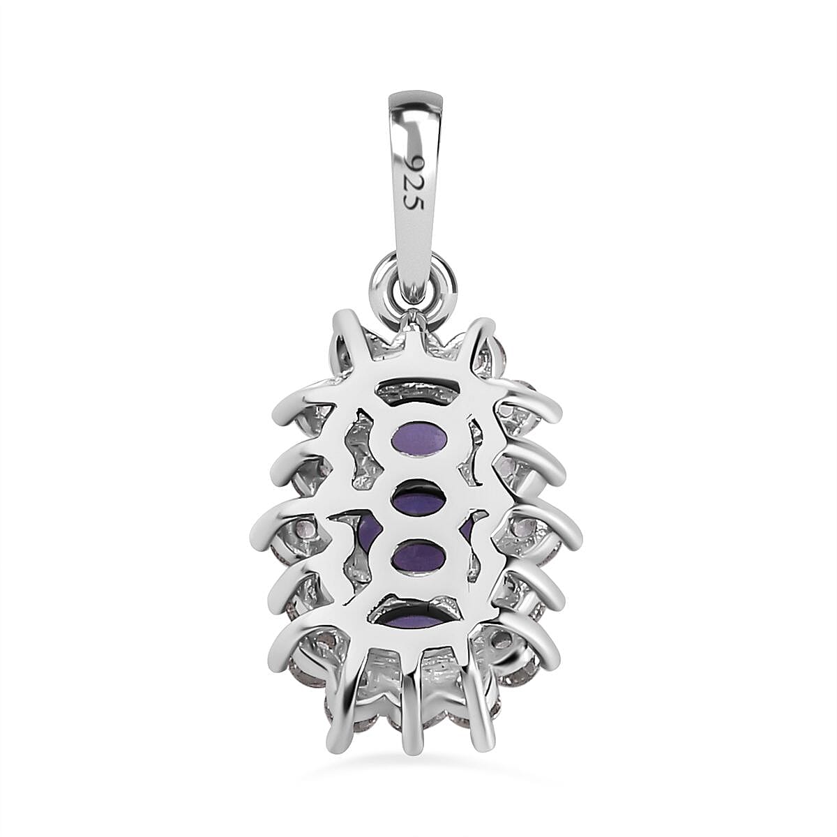 Tanzanite 1.71 ctw Pendant in Platinum Over Sterling Silver