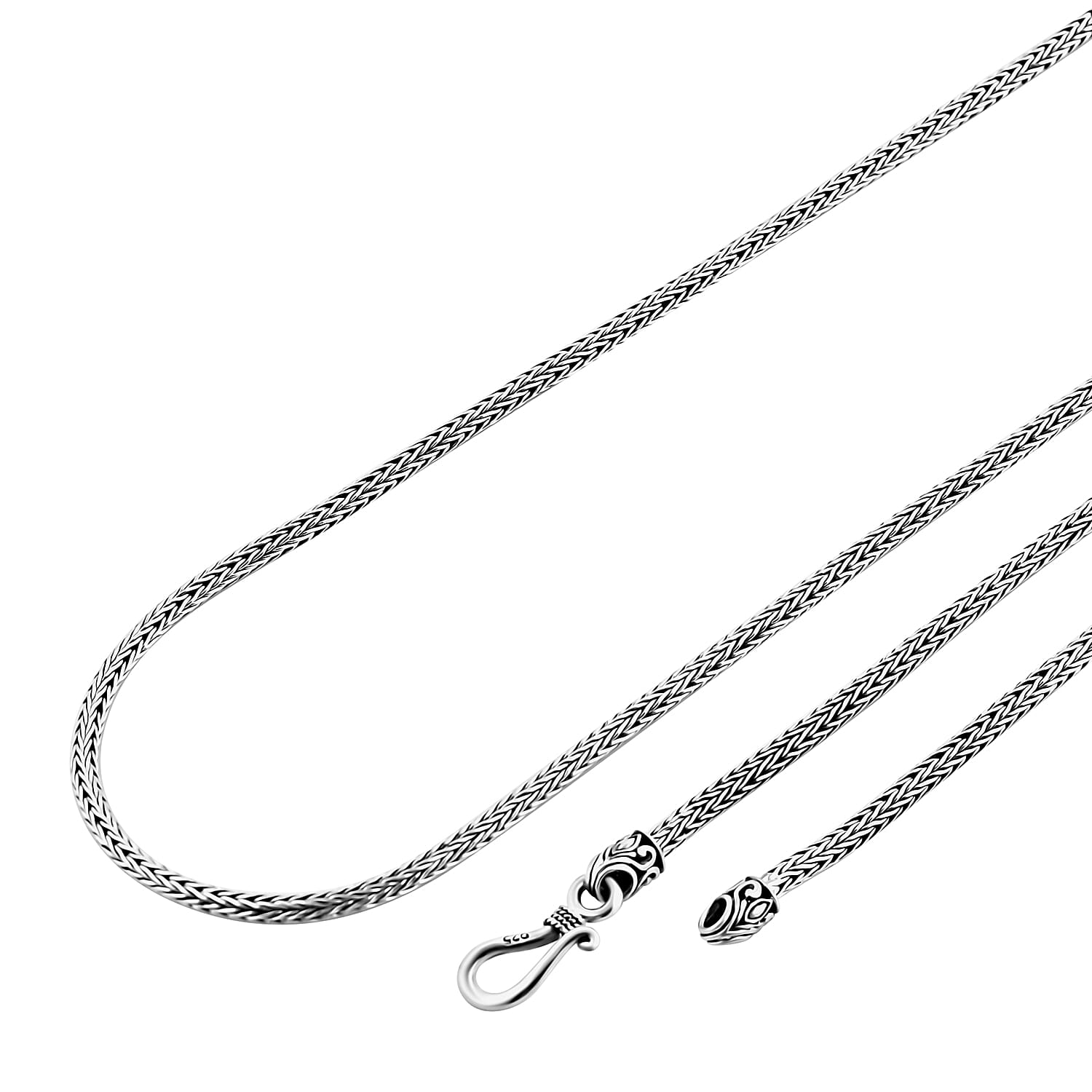 Bali Legacy Sterling Silver Tulang Naga Necklace 30 Inches 22.70 Grams
