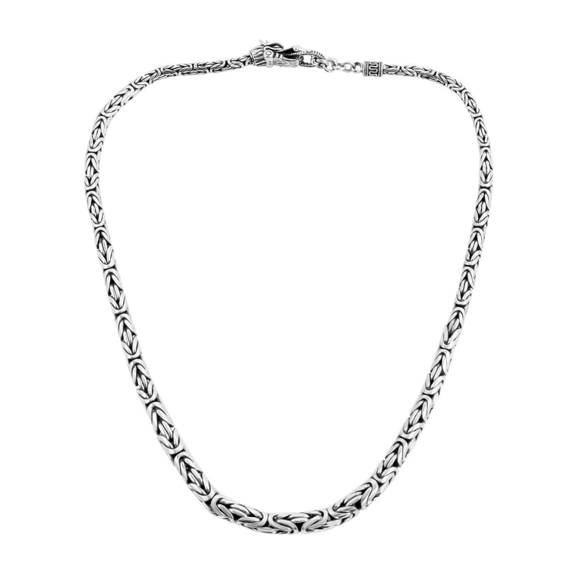 Bali Legacy Sterling Silver Borobudur Necklace 18 Inches 76.20 Grams