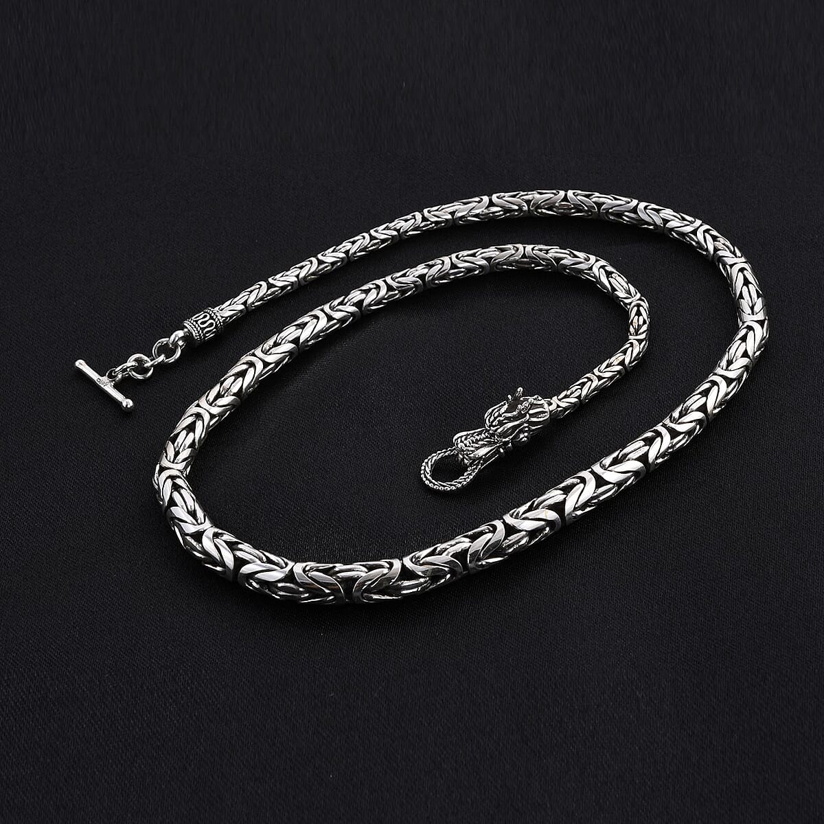 Bali Legacy Sterling Silver Borobudur Necklace 18 Inches 76.20 Grams image number 1